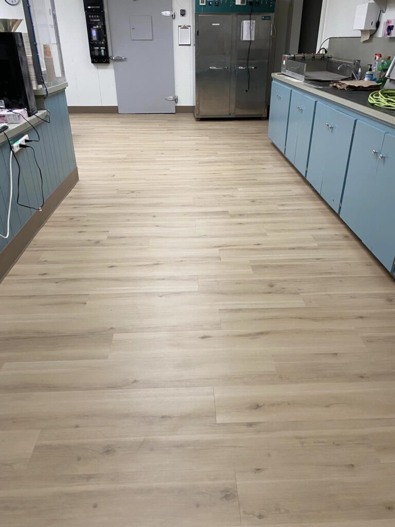 Lab Gets New Flooring!