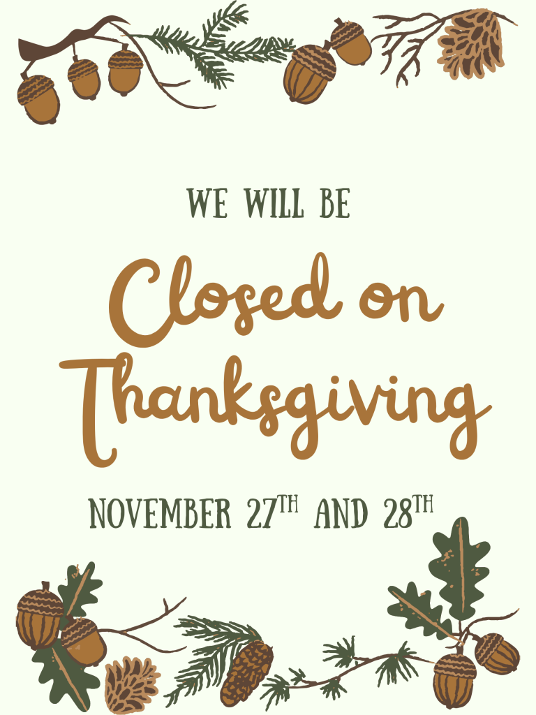 MCIA Closed for Thanksgiving