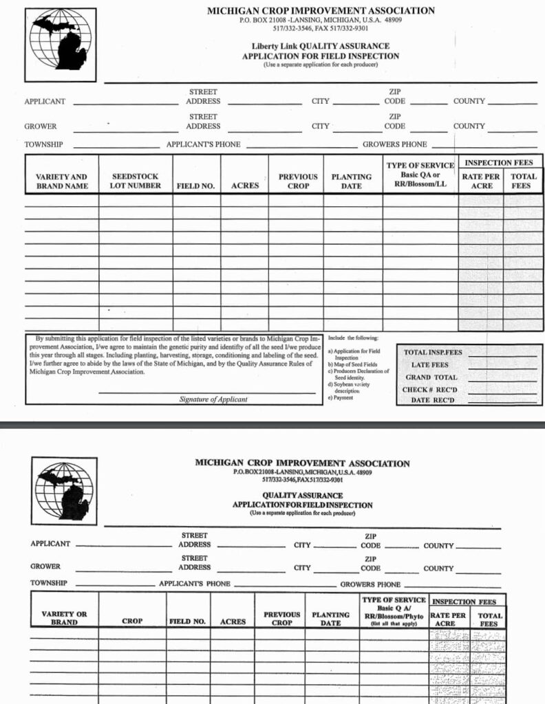 Soybean Inspection Form